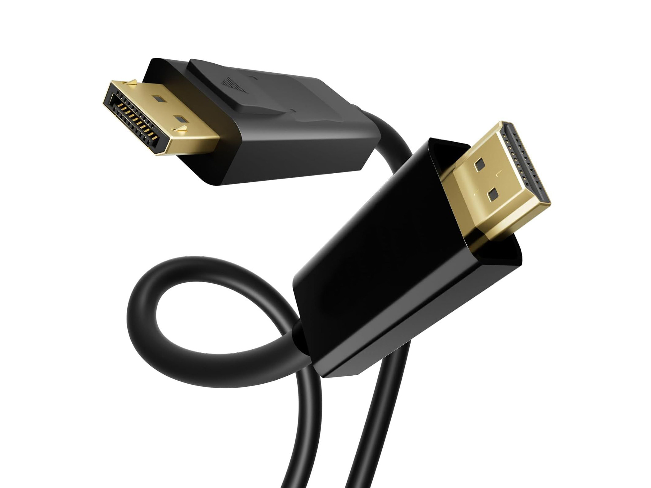 Equip HDMI Adapterkabel DP->HDMI 4K/60HZ St/St 3.00m schwarz