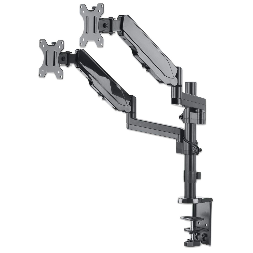 MANHATTAN Monitorhalterung mit Gasdruckfeder für 2x17-32 Tischhalter für Monitor