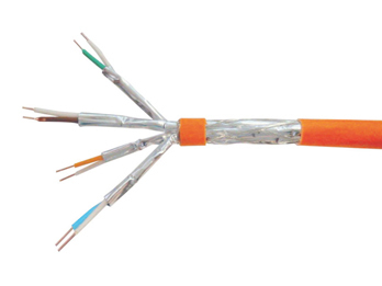 Equip Instal.Kab Cat7 Simplx S/&shy;FTP 4P23 200.00m orange LSZH