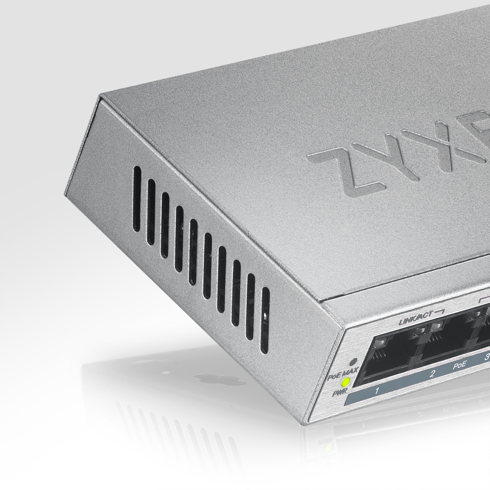 Zyxel Switch 5x GE GS1005 PoE+