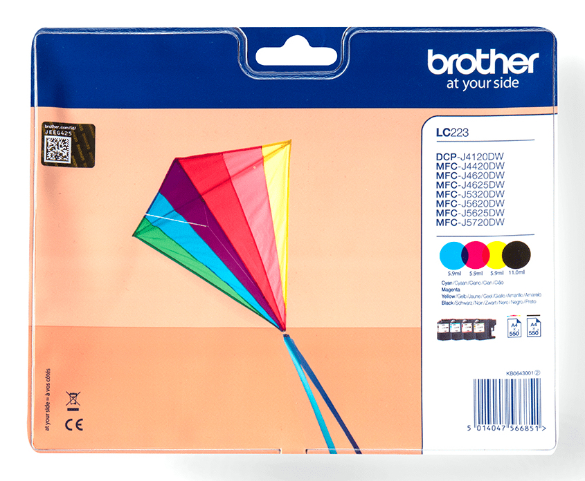 Patrone Brother LC-223VALBP Blisterfarbtintenset