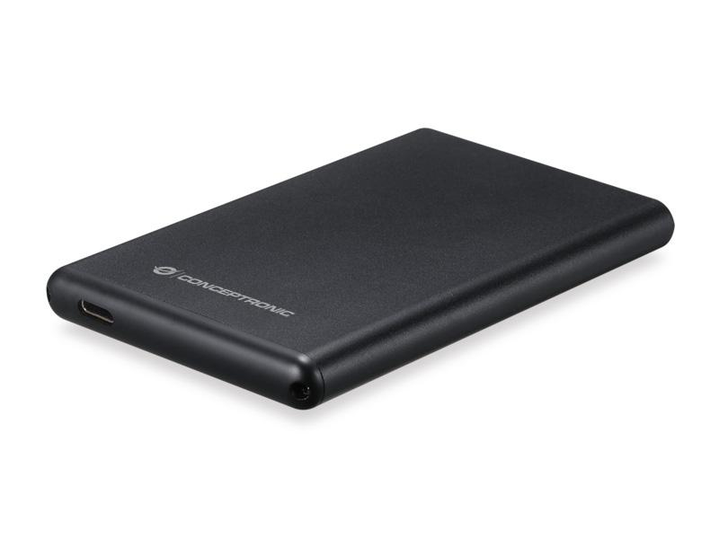 CONCEPTRONIC SSD Gehäuse 2.5"SATA HDD/&shy;SSD USB-C3.2   6Gbs sw