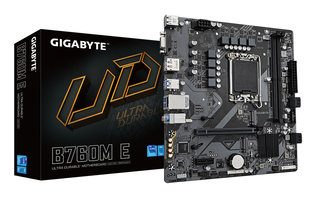 Gigabyte B760M E (B760,S1700,mATX,DDR5) Gigabyte B760M E (B760,S1700,mATX,DDR5)