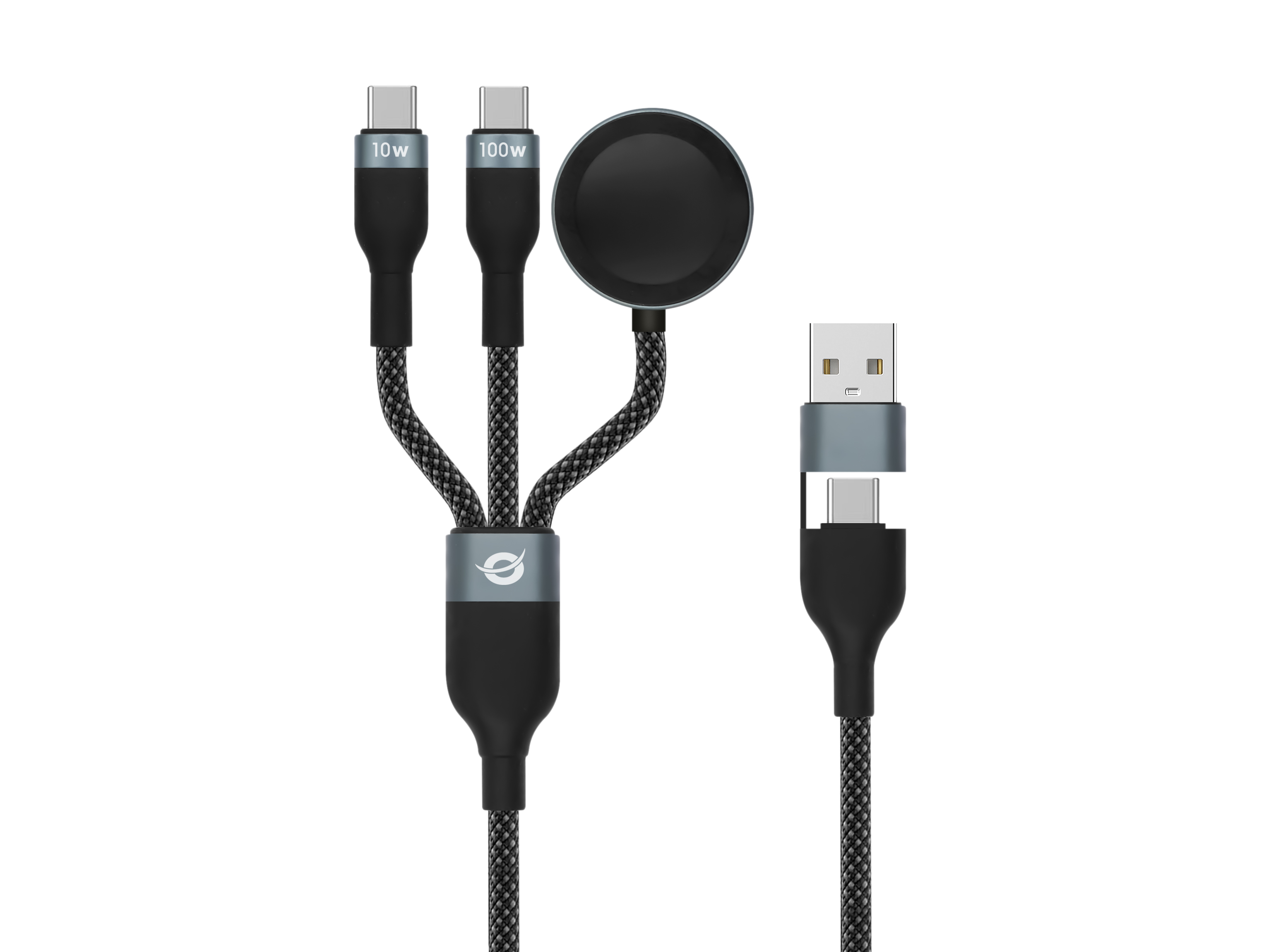 CONCEPTRONIC Kabel USB-C/&shy;-A2.0->USB-C/&shy;AWC/&shy;PD 480Mbs 1.50m sw