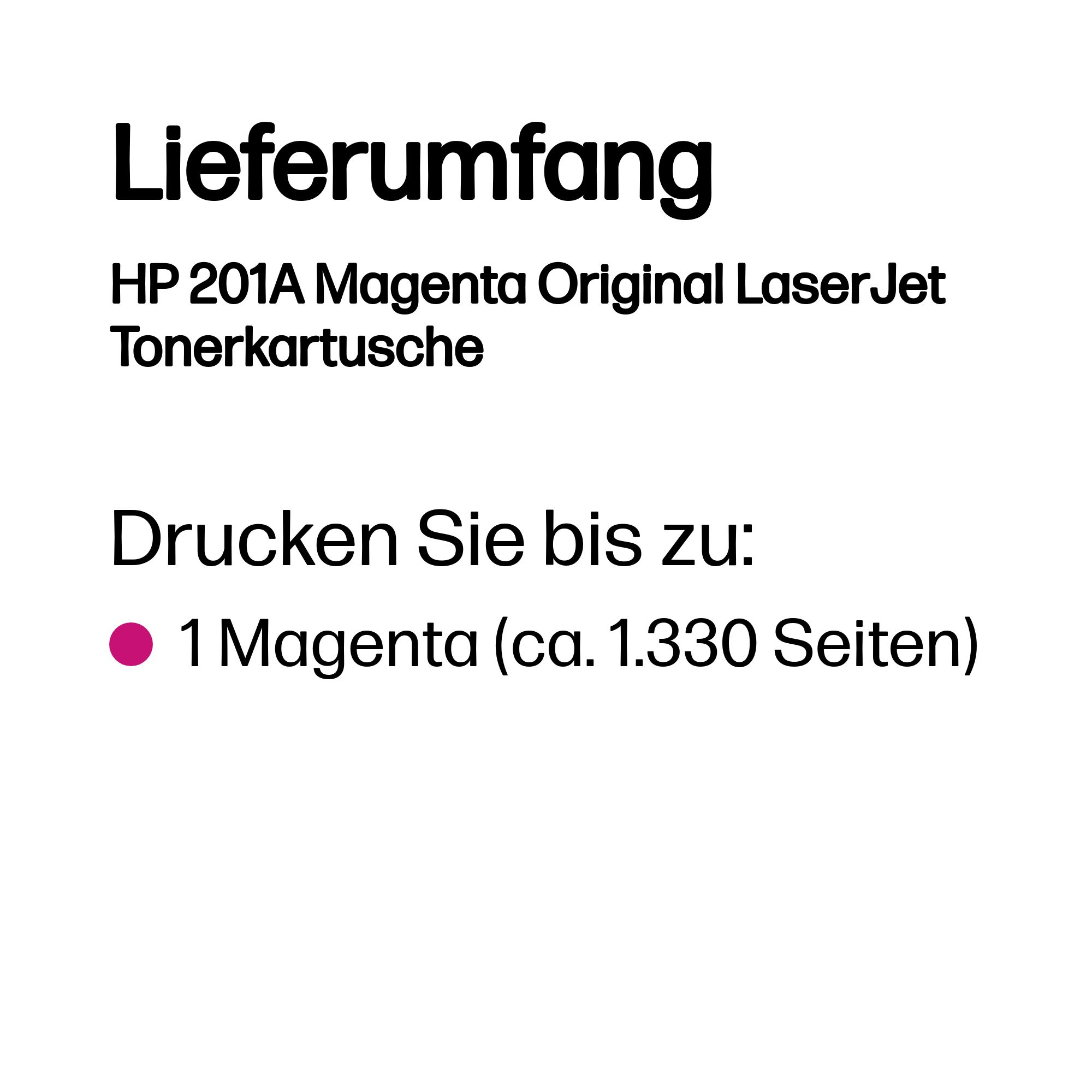 HP 201A Magenta LaserJet Tonerpatrone