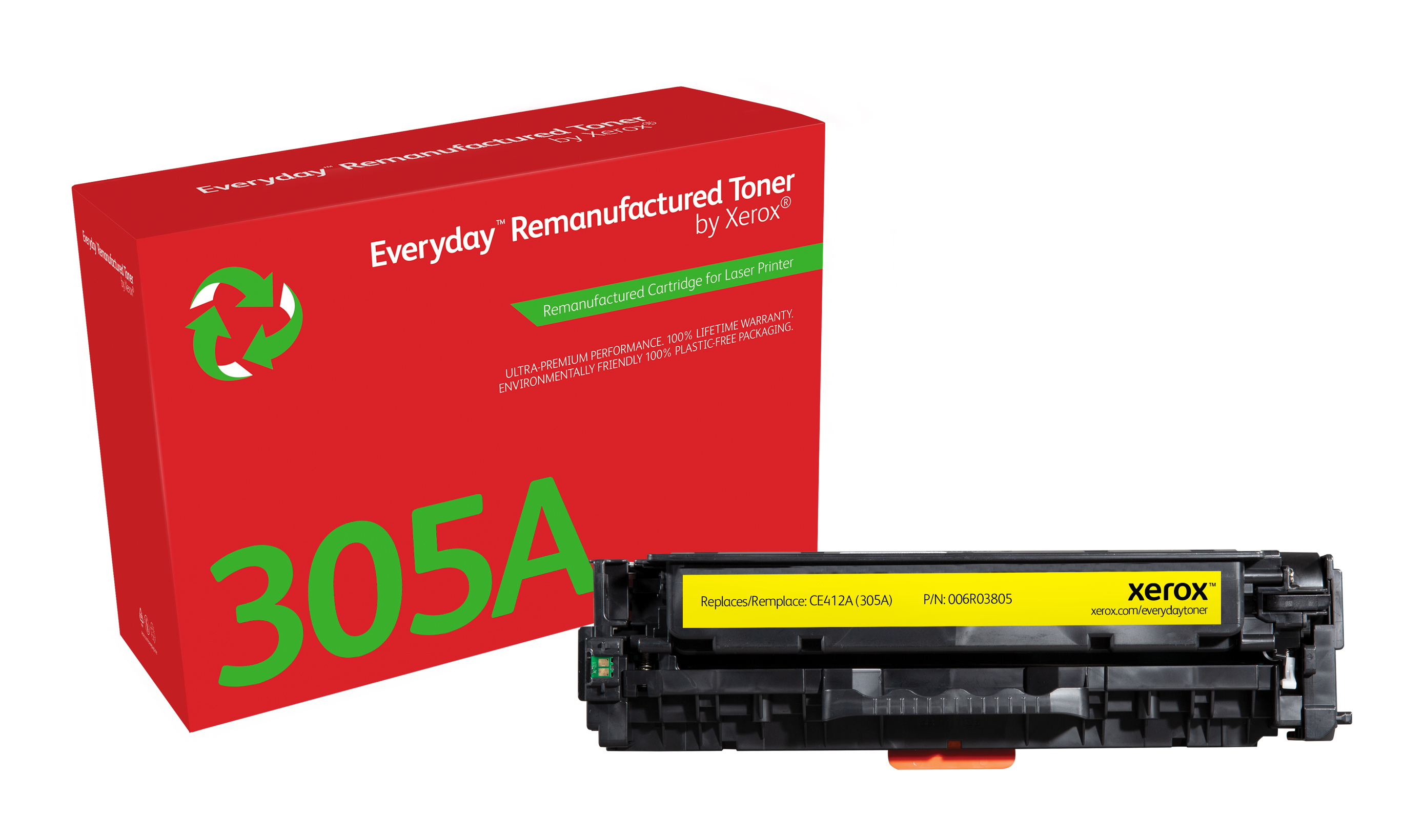 Xerox Toner Everyday HP 305A (CE412A) Yellow Xerox Toner Everyday HP 305A (CE412A) Yellow
