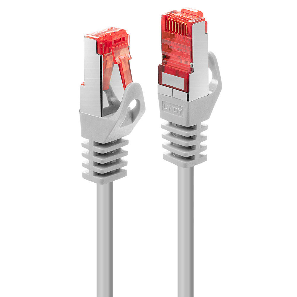LINDY Patchkabel Cat6 S/FTP Basic hellgrau 5.00m Patchkabel RJ45