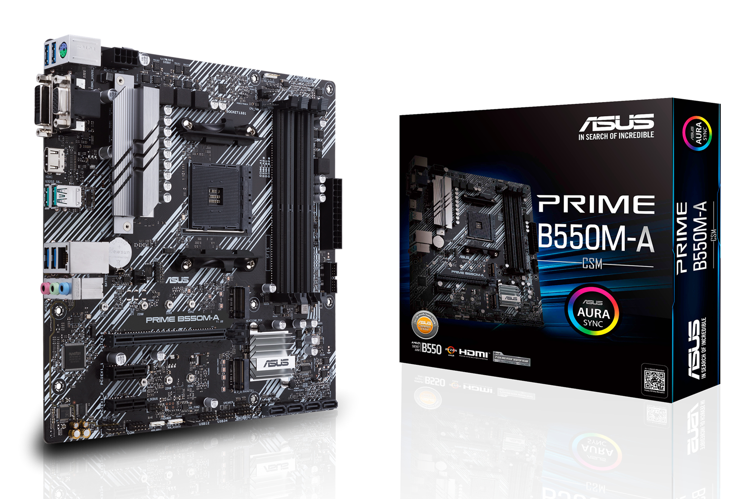 ASUS PRIME B550M-A/&shy;CSM                   (AMD,AM4,DDR4,mATX)