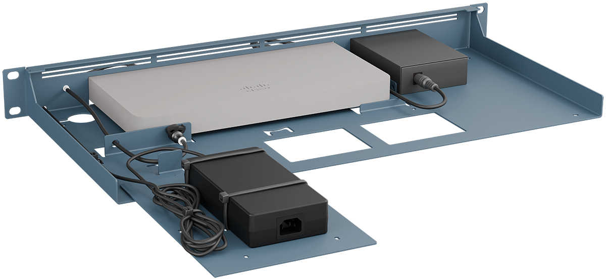 Rackmount.IT Meraki GX50 MX67 Series with Media Converter