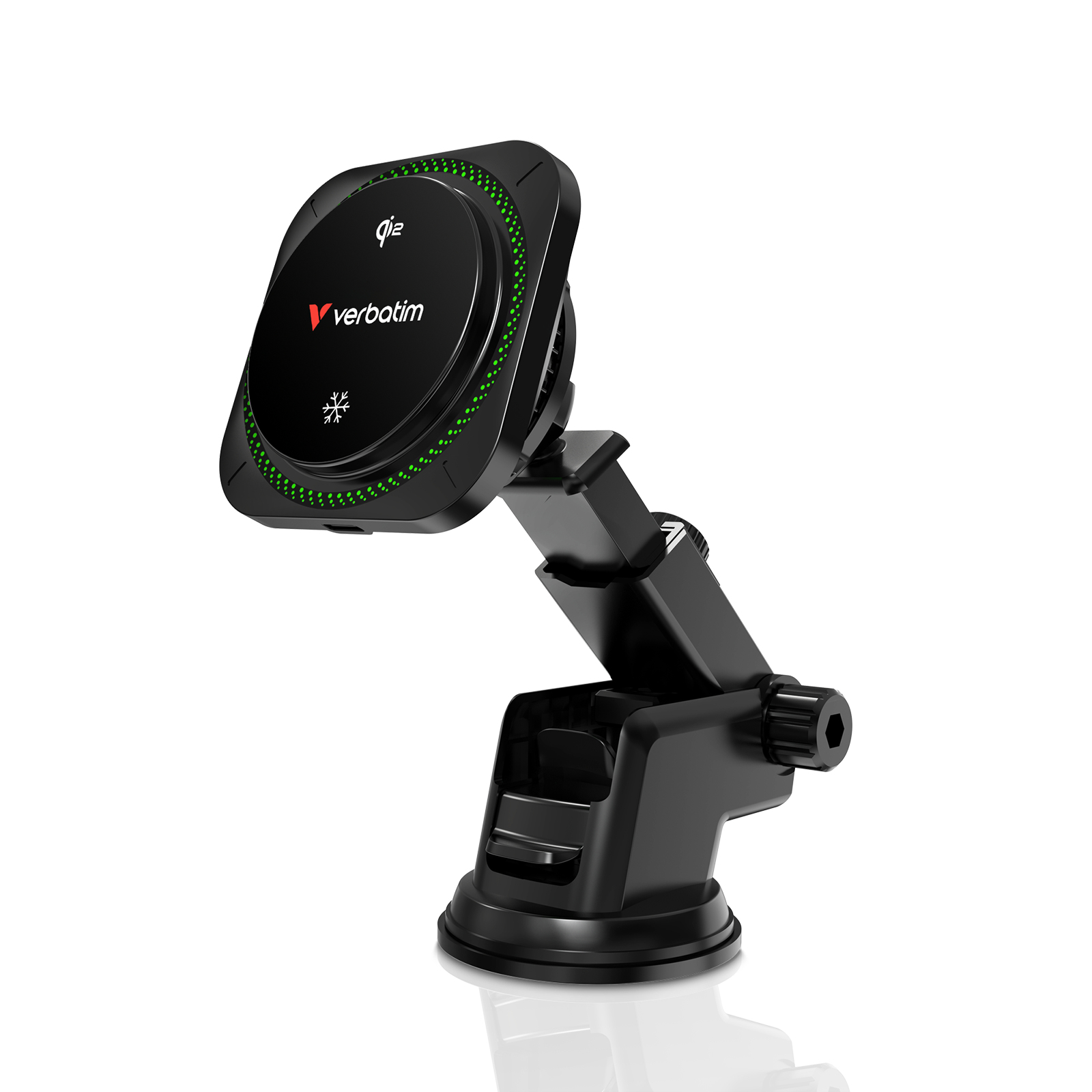Verbatim Charge 'n' Drive Qi2 Magnetic Wireless Charger RGB