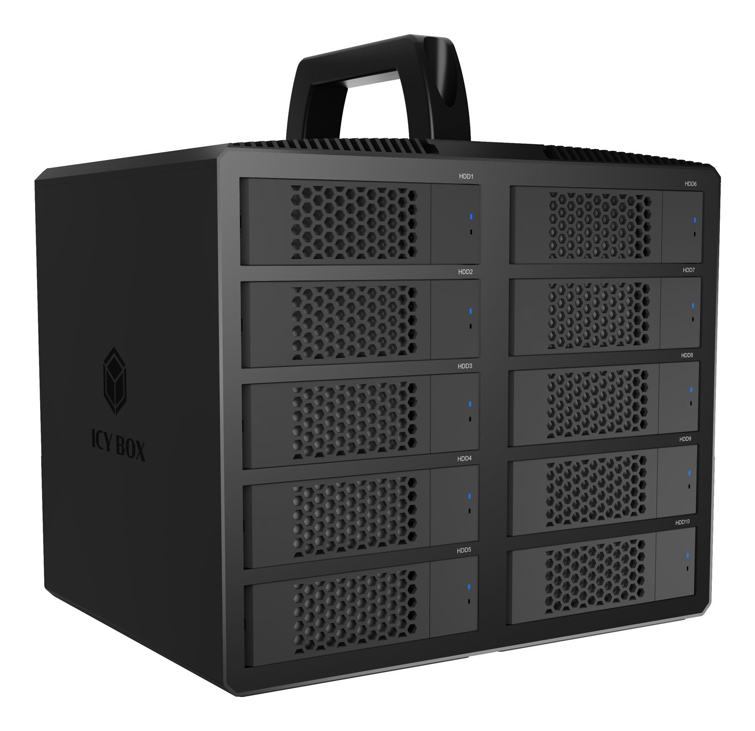 Geh. IcyBox Diamond Case 3710 10-Bay 2,5"/3,5" HDD/SSD