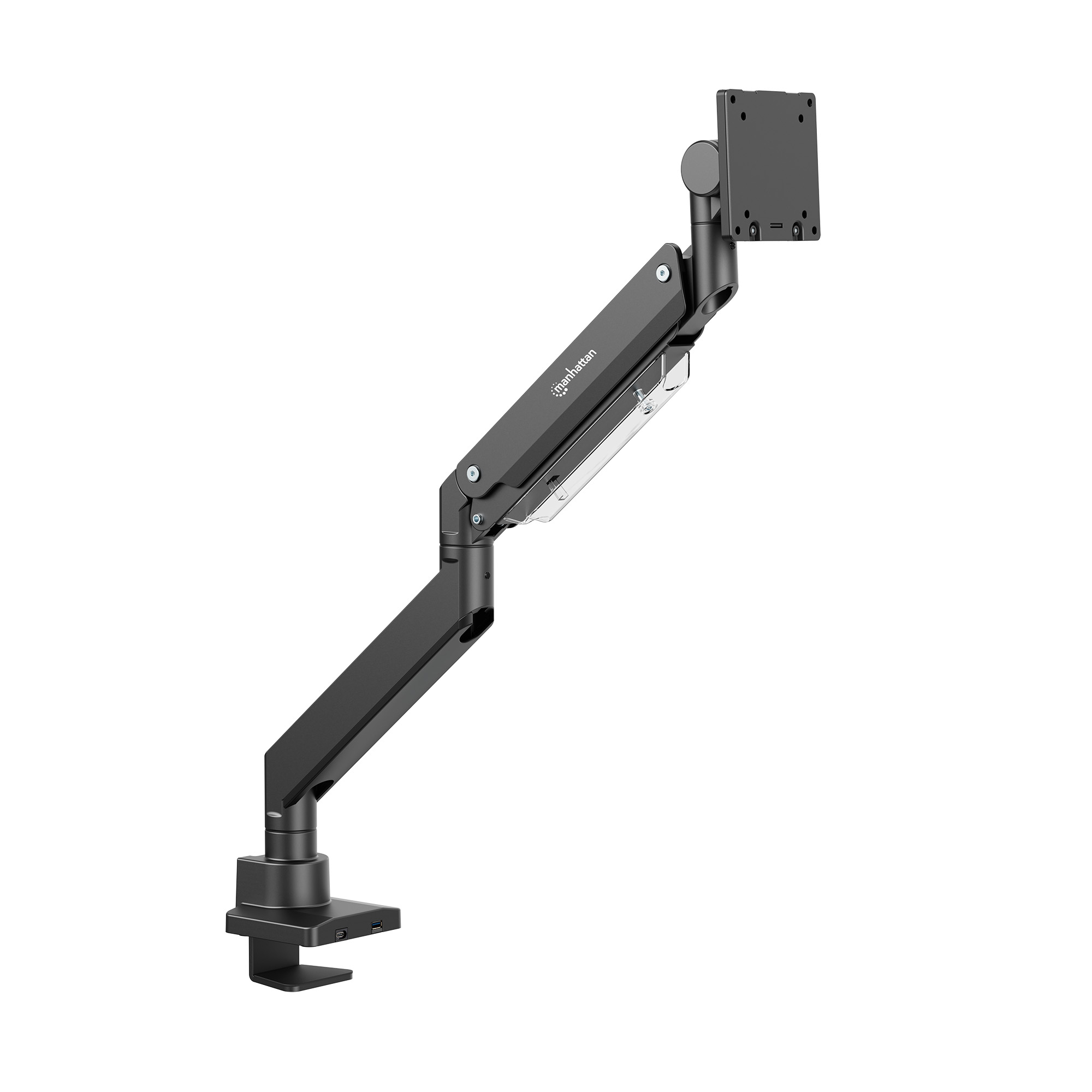 MANHATTAN Tischhalterung 1 Monitor 17-57" 27kg mit USB Ports