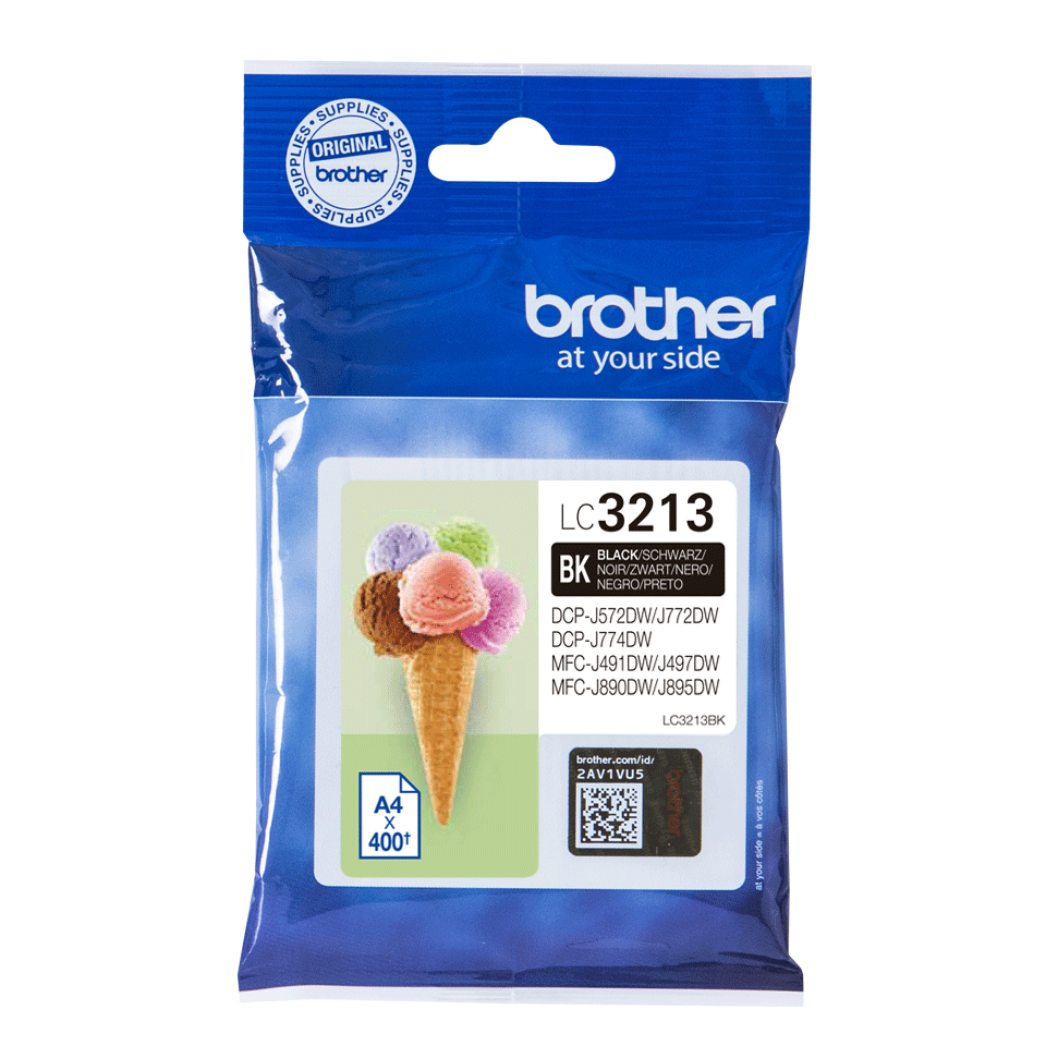 Patrone Brother LC-3213BK DCP-J772/&shy;4DW, MFC-J890DW