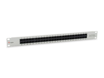 Equip 19" Patchpanel 50xRJ45 Cat3 UTP 1U ISDN RAL7035
