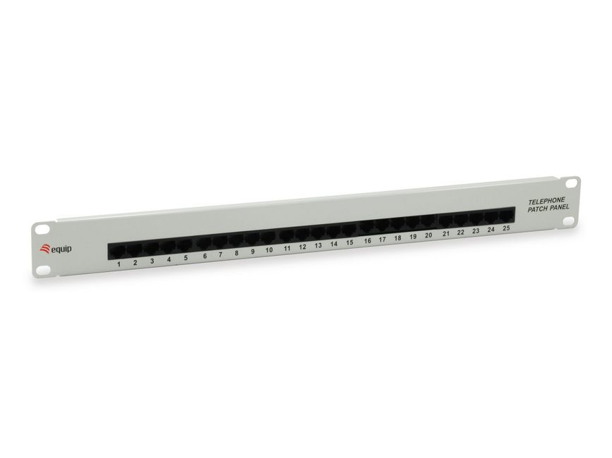 Equip 19" Patchpanel 25xRJ45 Cat3  UTP 1U       ISDN RAL7035