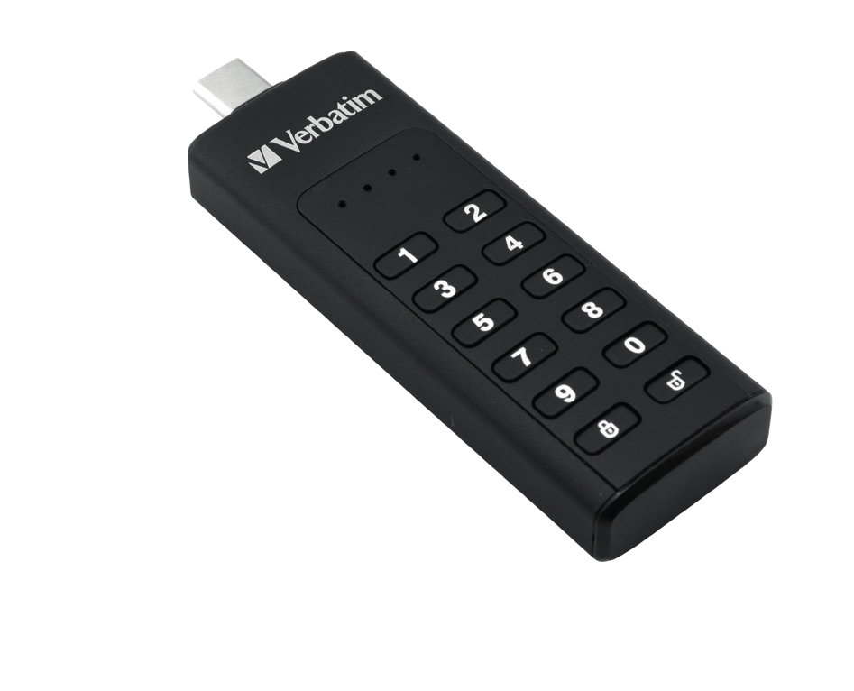 USB-Stick 64GB Verbatim 3.2 Typ A Keypad Secure Drive AES