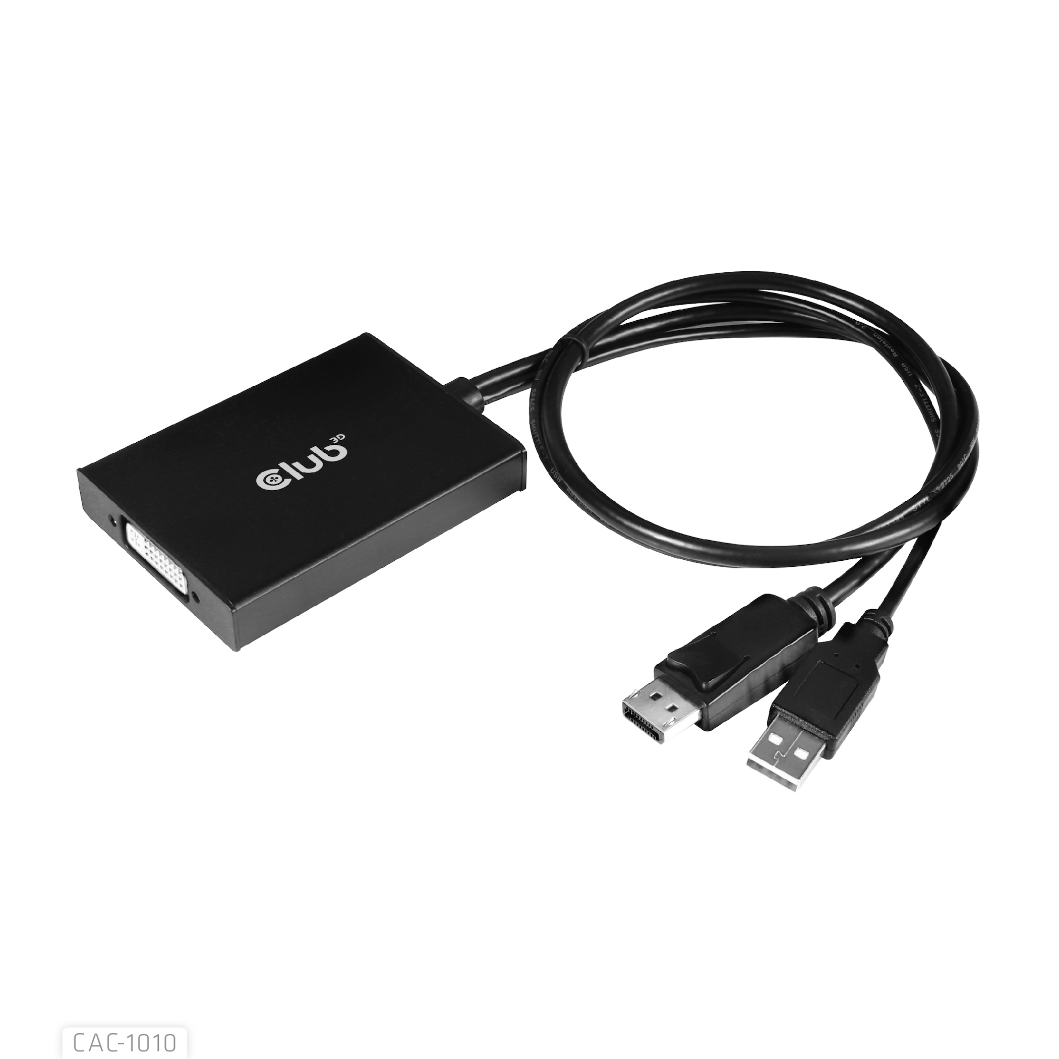 Club3D Adapter DisplayPort > DVI-D (Active Dual) St/&shy;Bu retail
