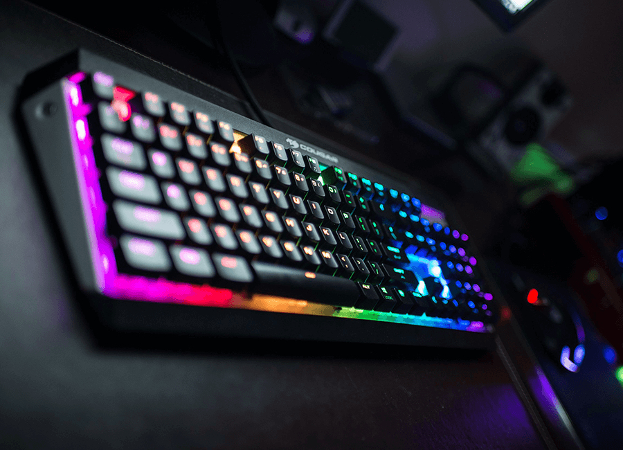 COUGAR Gaming Tastatur Attack X3 RGB Mech. Cherry MX silber
