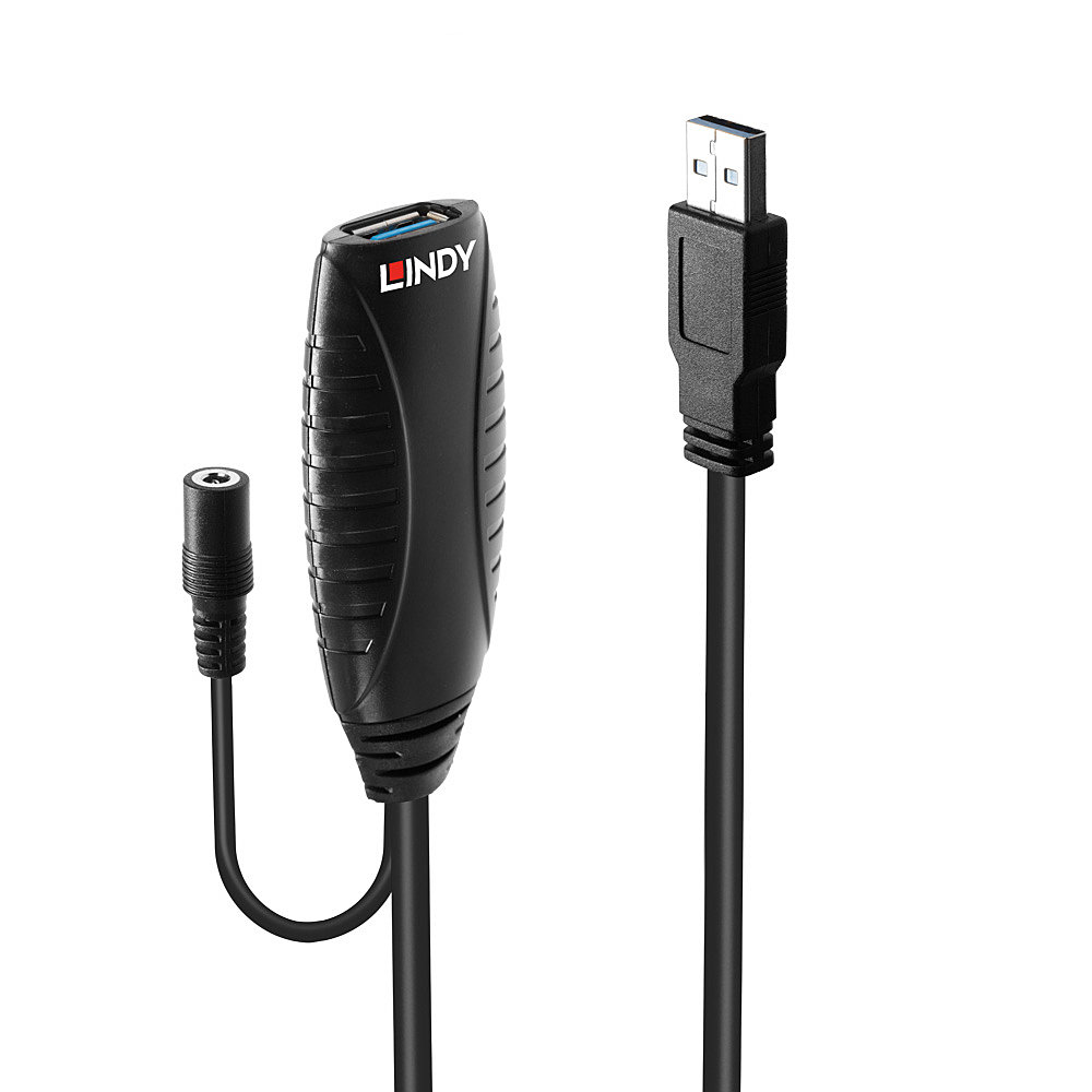 LINDY USB 3.0 Aktiv-Verlängerung Typ A/&shy;A M/&shy;F 10m