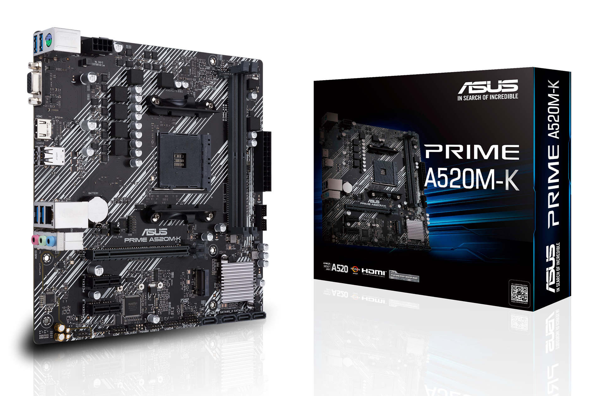 ASUS PRIME A520M-K                       (AMD,AM4,DDR4,mATX)