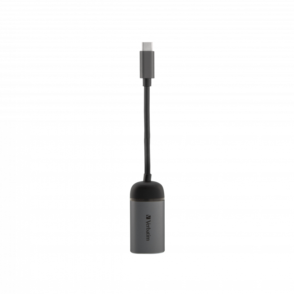 Verbatim 49146 laptop-dockingstation & portreplikator USB 3.2 Gen 1 (3.1 Gen 1) Type-C Schwarz, Silber