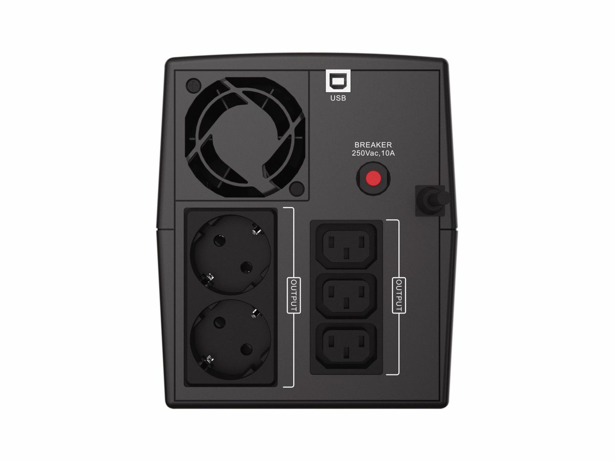Conceptronic ZEUS08EM 1500VA 900W USV, IEC, Schuko