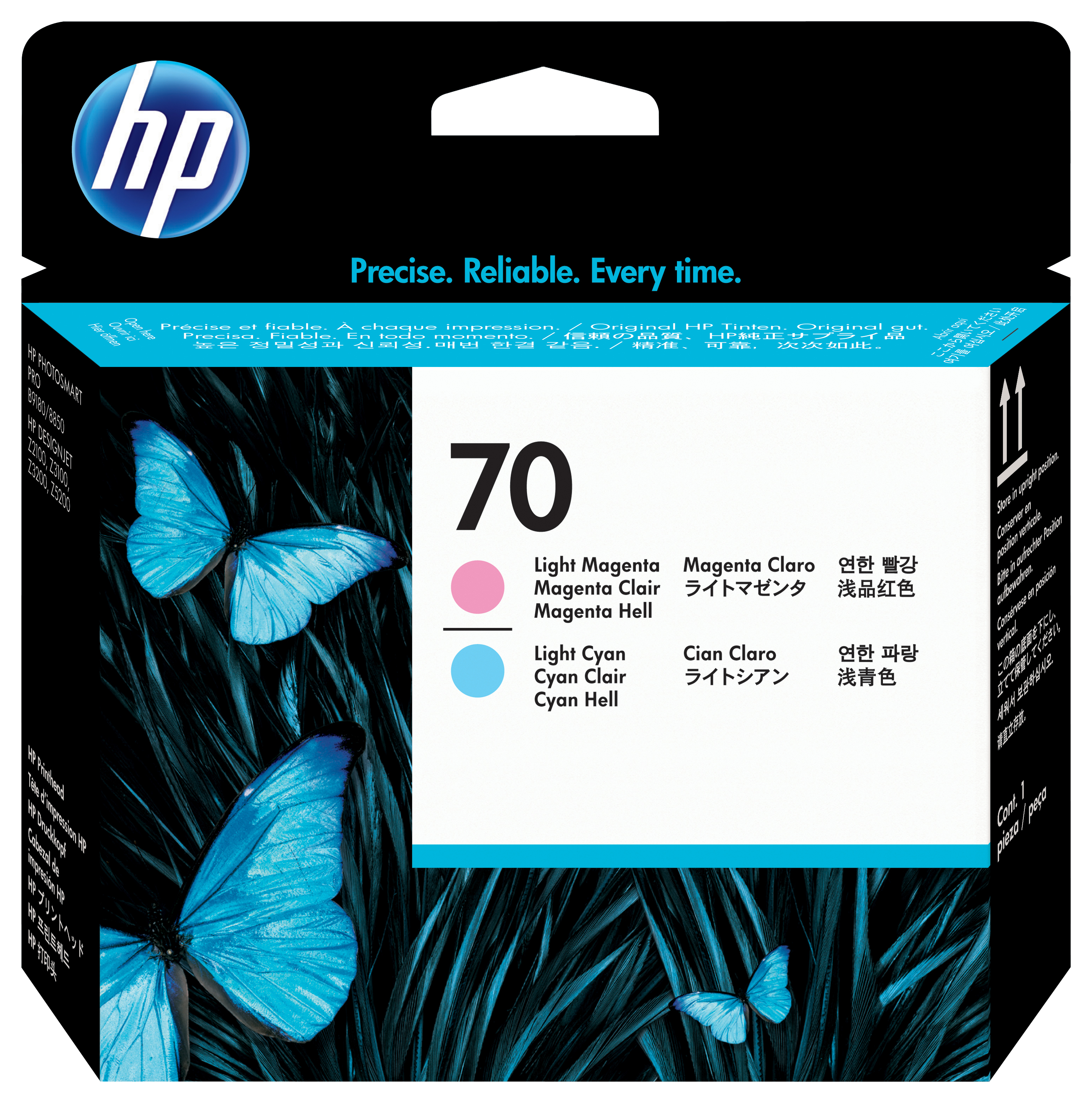 HP 70       Hell Cyan+Magenta   Druckkopf