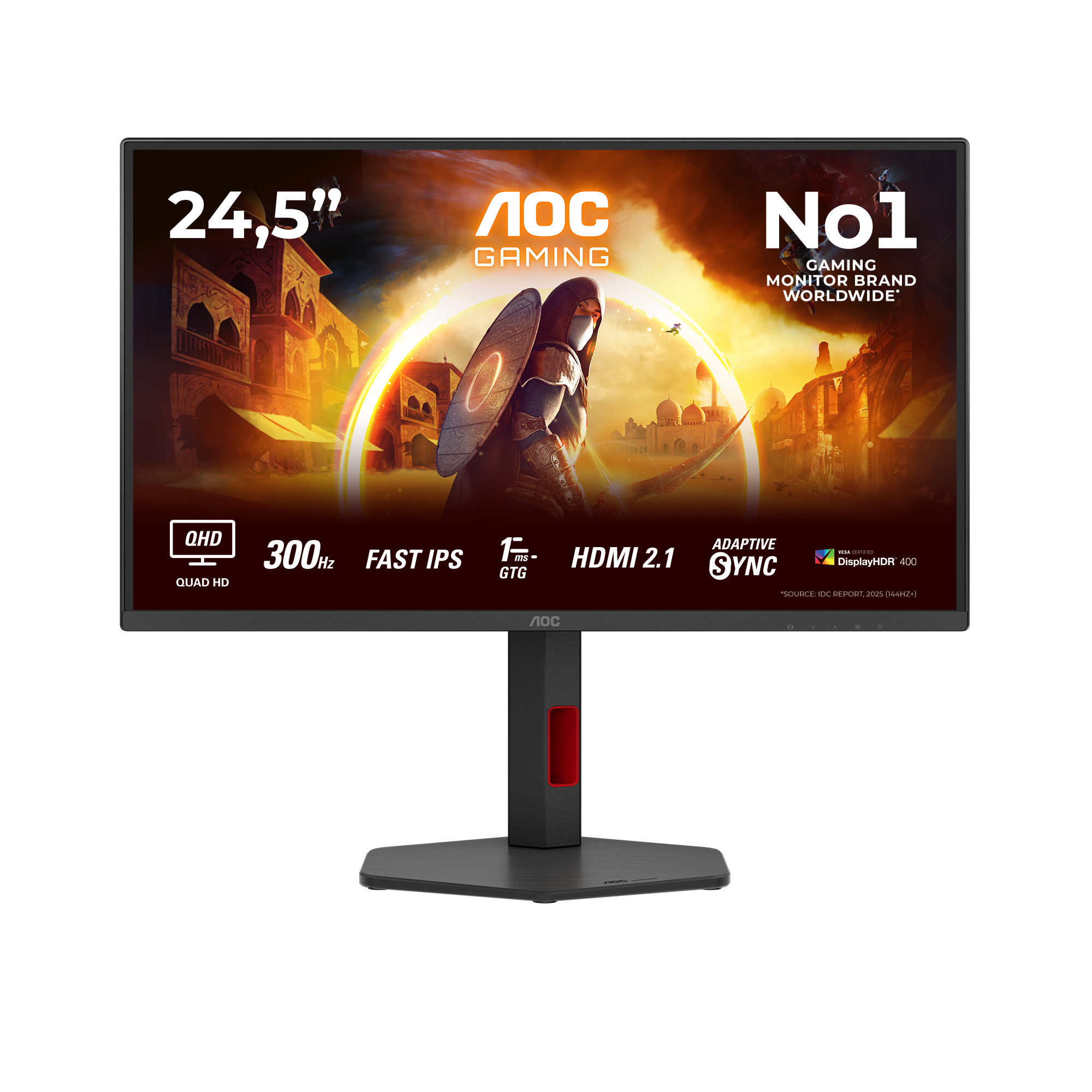 AOC 62,2cm (24,5") Q25G4SR 16:09 2xHDMI+DP black/­red AOC 62,2cm (24,5") Q25G4SR 16:09 2xHDMI+DP black/­red