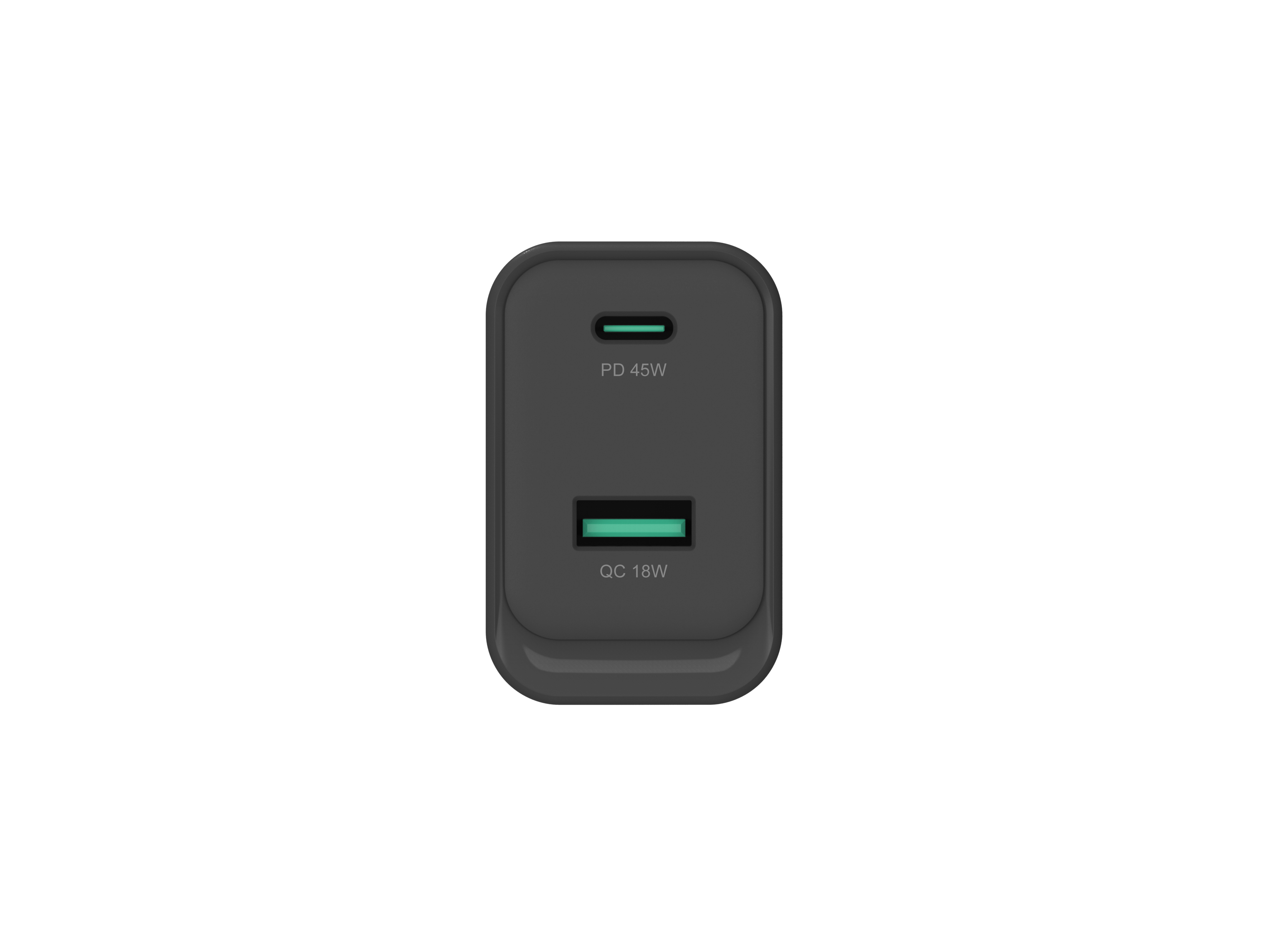 CONCEPTRONIC Ladegerät 2Port GaN USB-C/-A 45WPD3.0/PPS sw