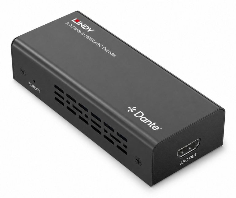 LINDY 2-Kanal Dante zu HDMI ARC Decoder Video Encoder/Decoder