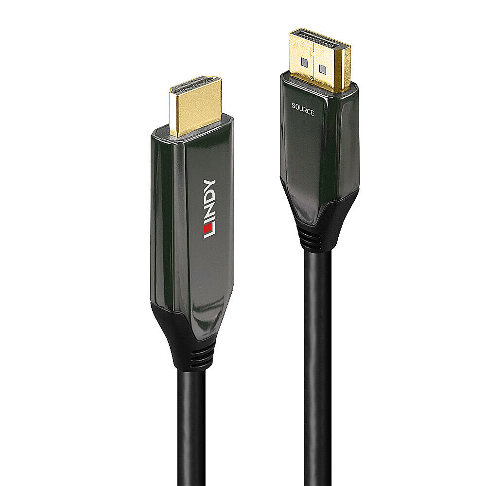 LINDY DisplayPort an HDMI 8K60 o 4K120 Adapterkabel aktiv 2m LINDY DisplayPort an HDMI 8K60 o 4K120 Adapterkabel aktiv 2m