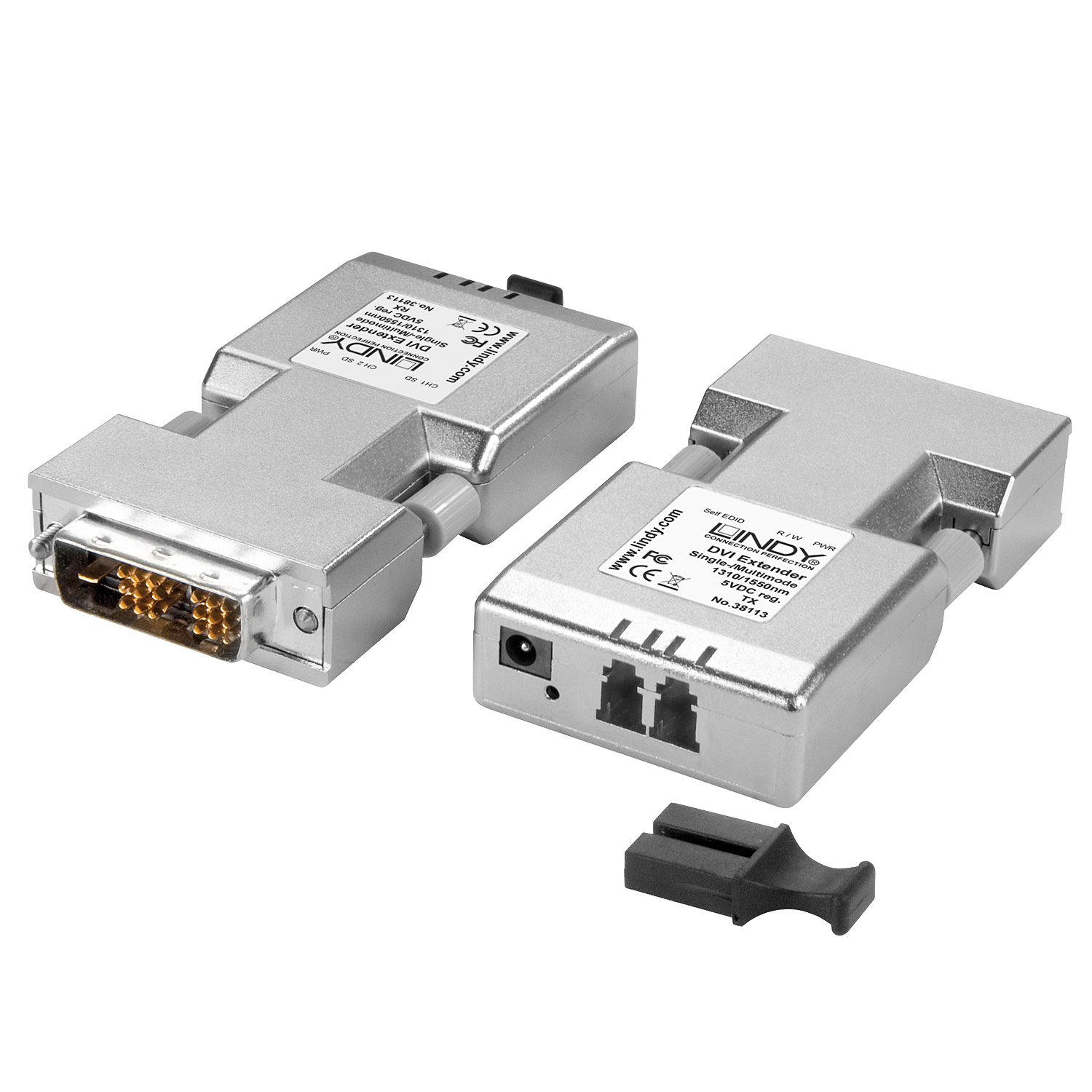 LINDY Extender DVI-D Single Link LWL/Fibre Optic 1500m Digital Signage