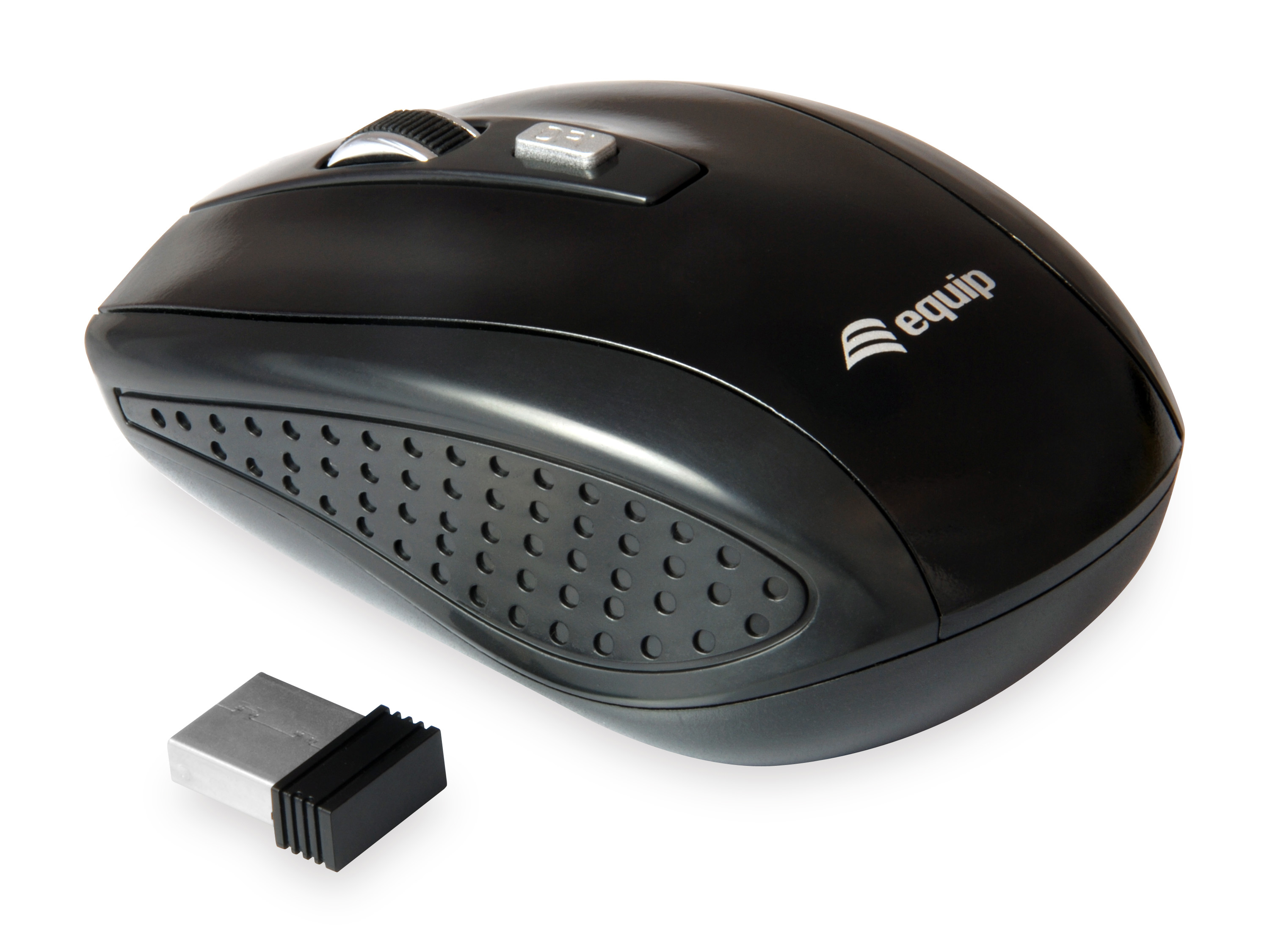 Equip Reisemaus   Wireless USB-A + 4Tasten L+R       schwarz