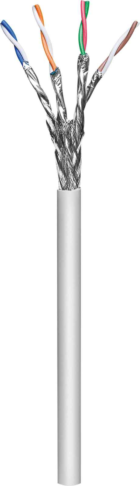 INTELLINET Verlegekabel Cat7 SFTP 100m Rolle LS0H AWG23 grau