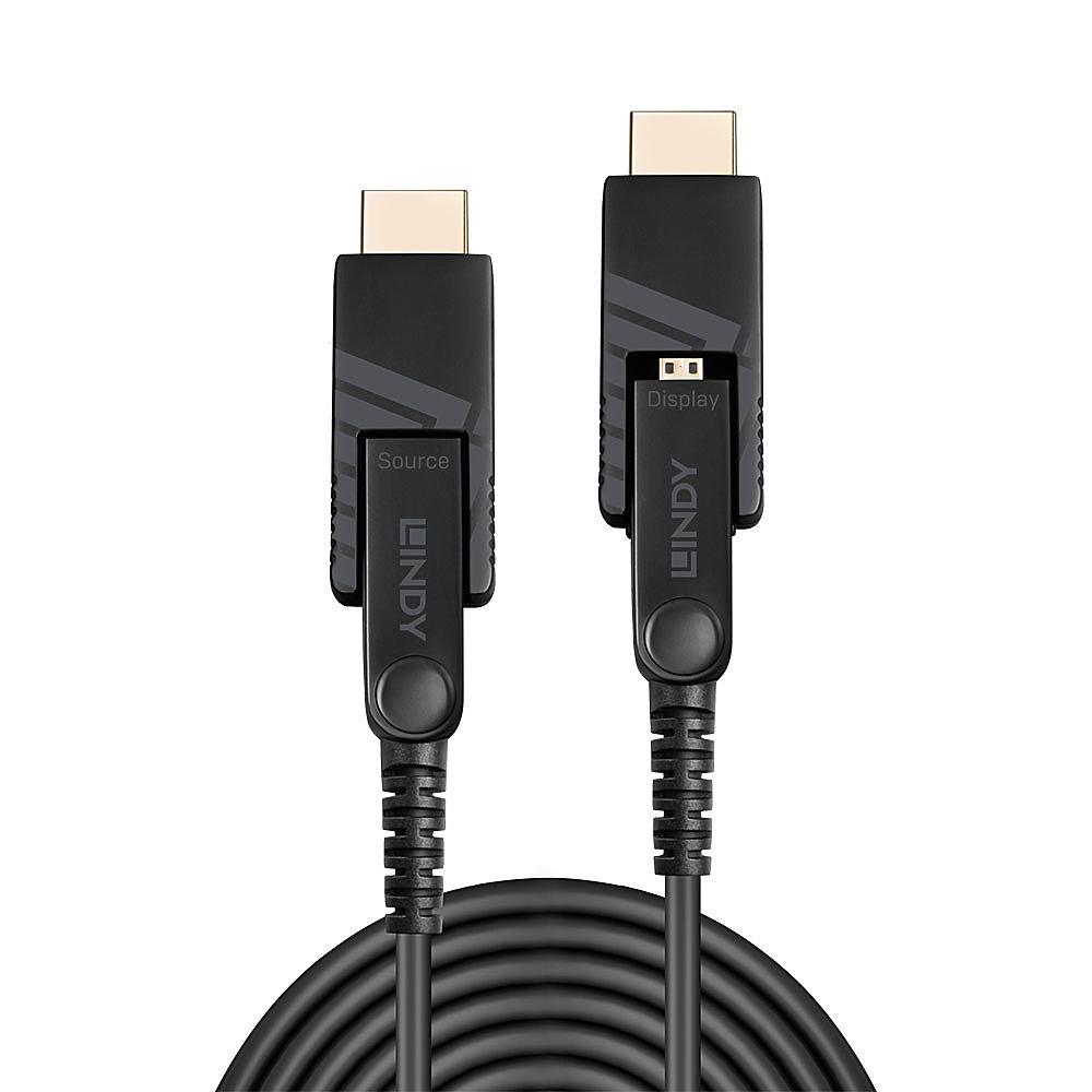 LINDY Micro-HDMI Fibre Optic Hybrid 18G Kabel 40m