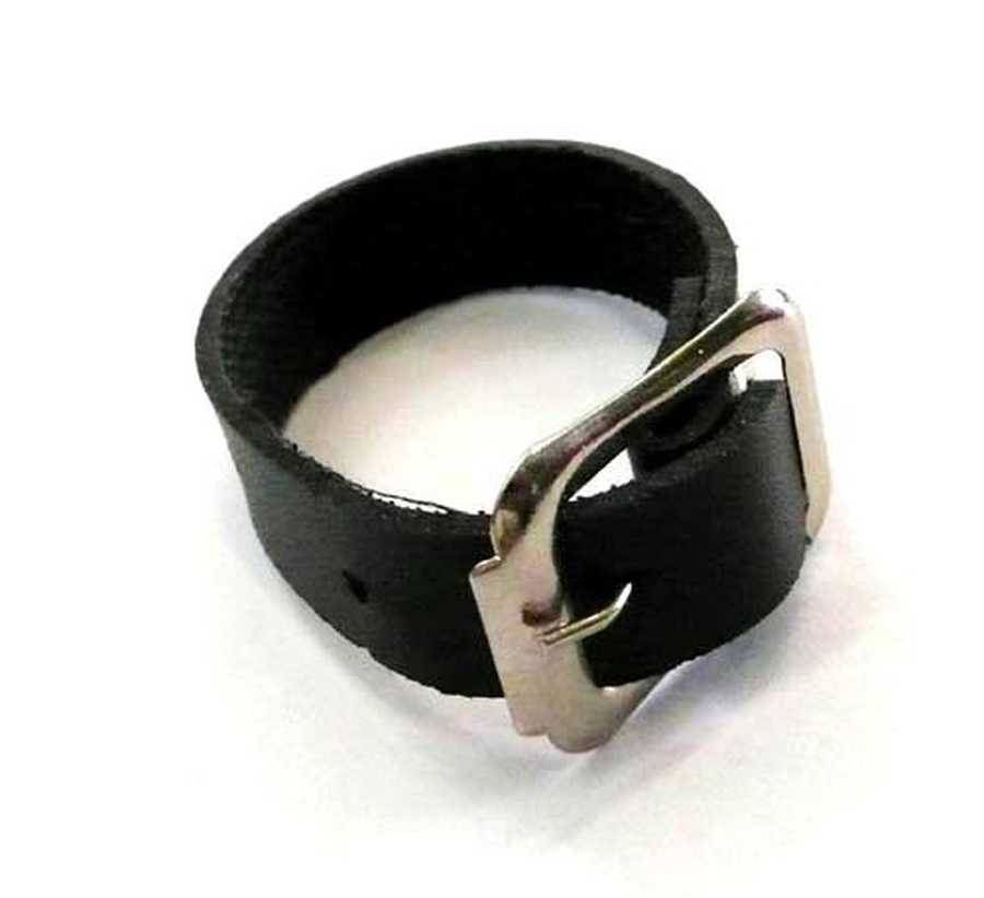 Peach Befestigungsschlaufe für Gepäckanhänger,Leder,schw.100