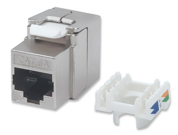 INTELLINET Cat6a-Modularbuchse FTP Keystone Jack werkzeuglos