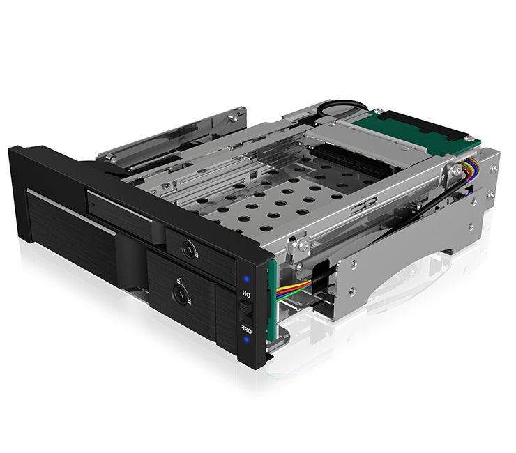 We-Ra. IcyBox 1x2,5"+1x3,5" SATA/&shy;SAS=>2xSATA Host 5,25"