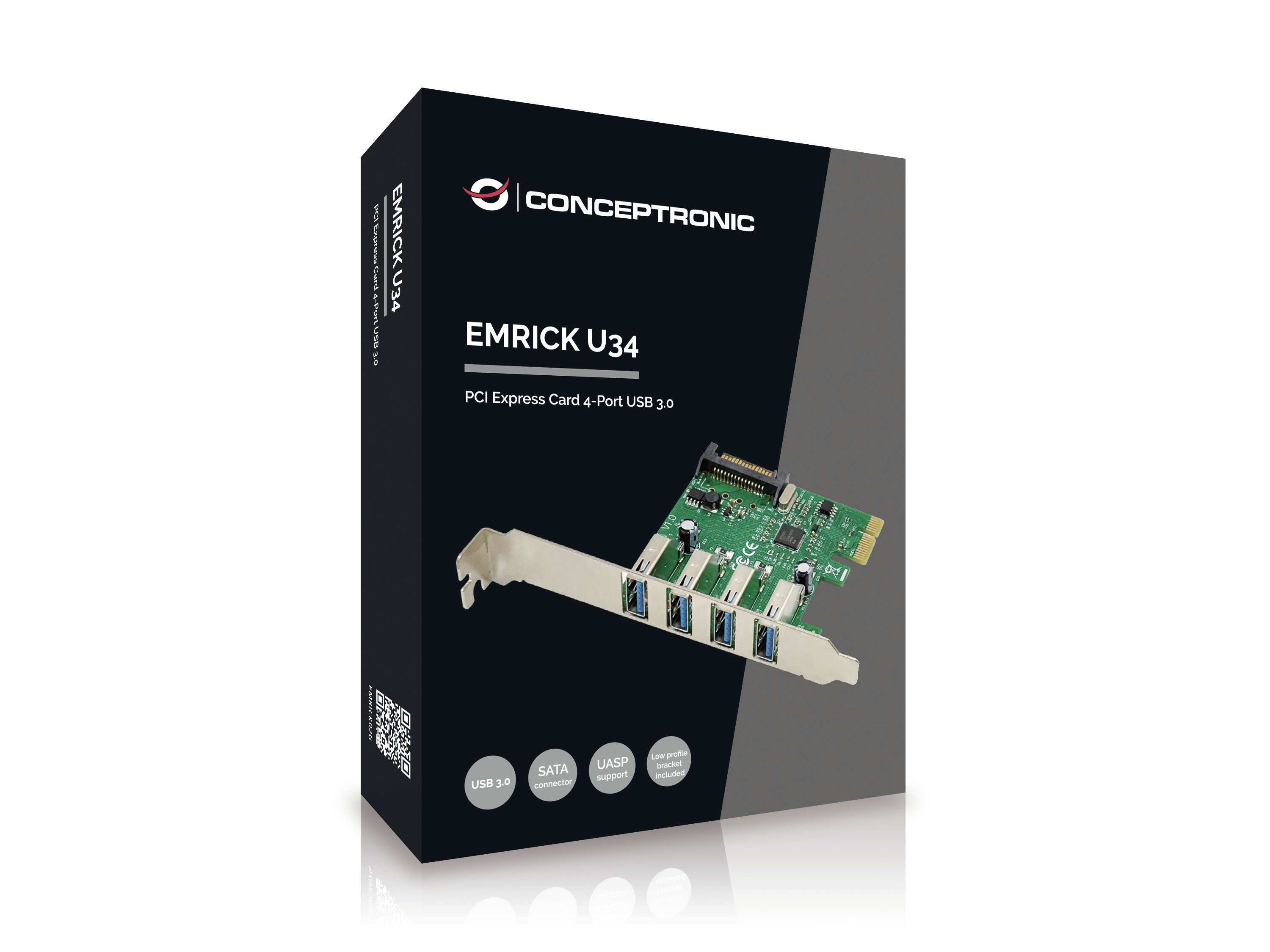 CONCEPTRONIC 1xPCIe2.0 Card 4xUSB-A3.0                 5Gbps