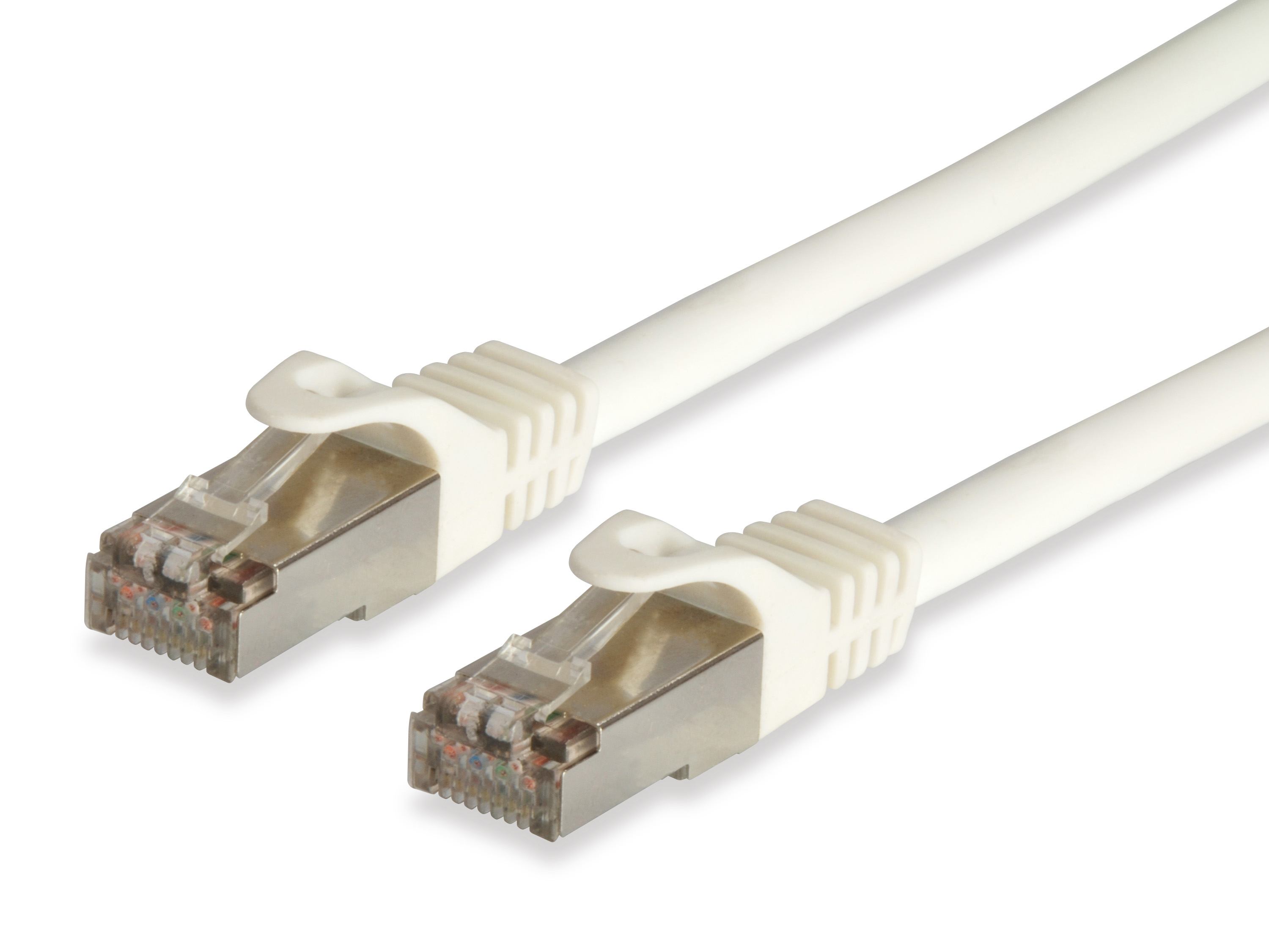 Equip Patchkabel Cat6A Cat7pro S/&shy;FTP 2xRJ45 20.00m weiß LSZH Pol