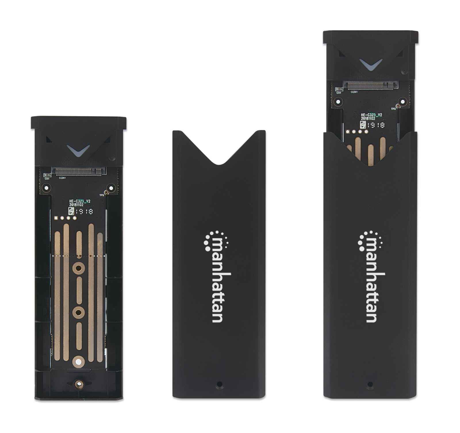 MANHATTAN M.2 NVMe SSD-Festplattengehäuse USB 3.2 Gen2 USB-C