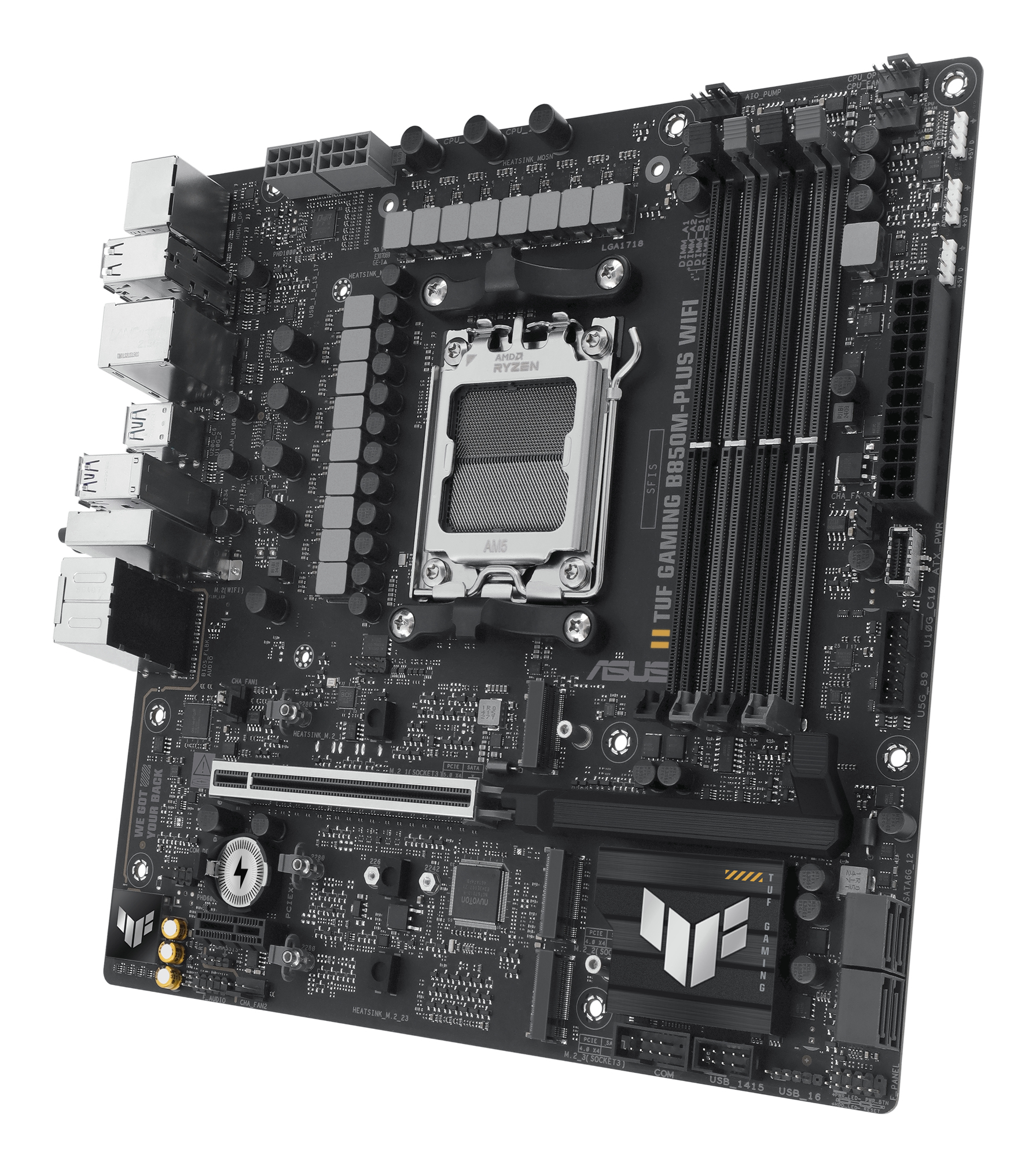 ASUS TUF GAMING B850M-PLUS WIFI (AMD,AM5,DDR5,mATX)