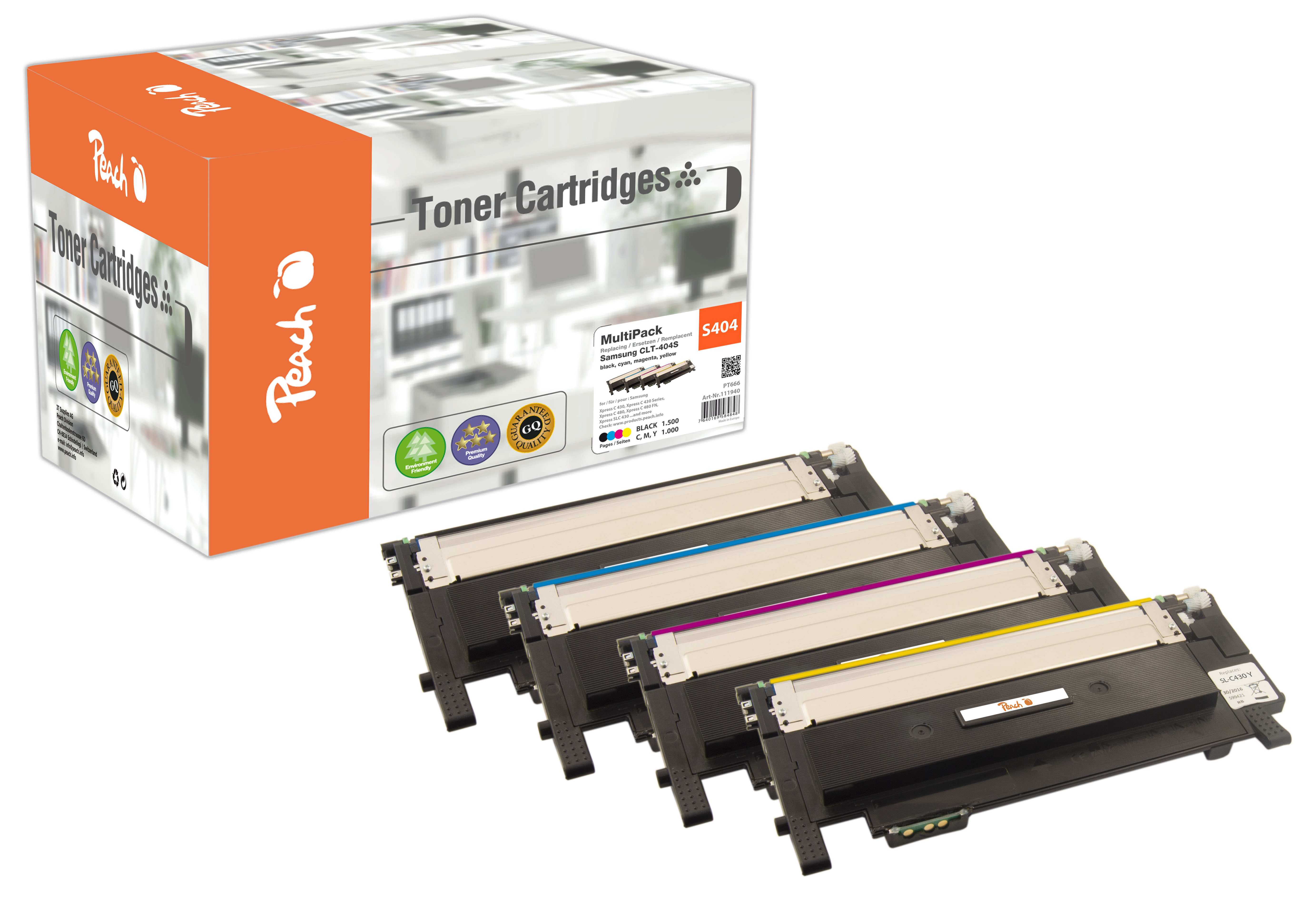 Peach Toner Samsung CLT-P404C MultiPack REM,KOM