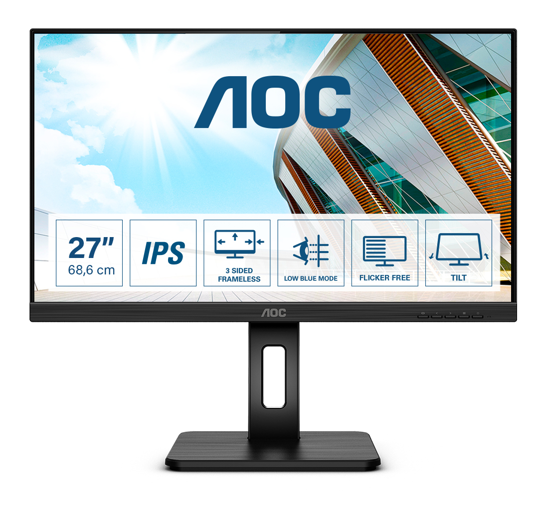AOC 68,6cm (27")  27P2Q     16:09 HDMI+DVI+DP+USB  IPS blac