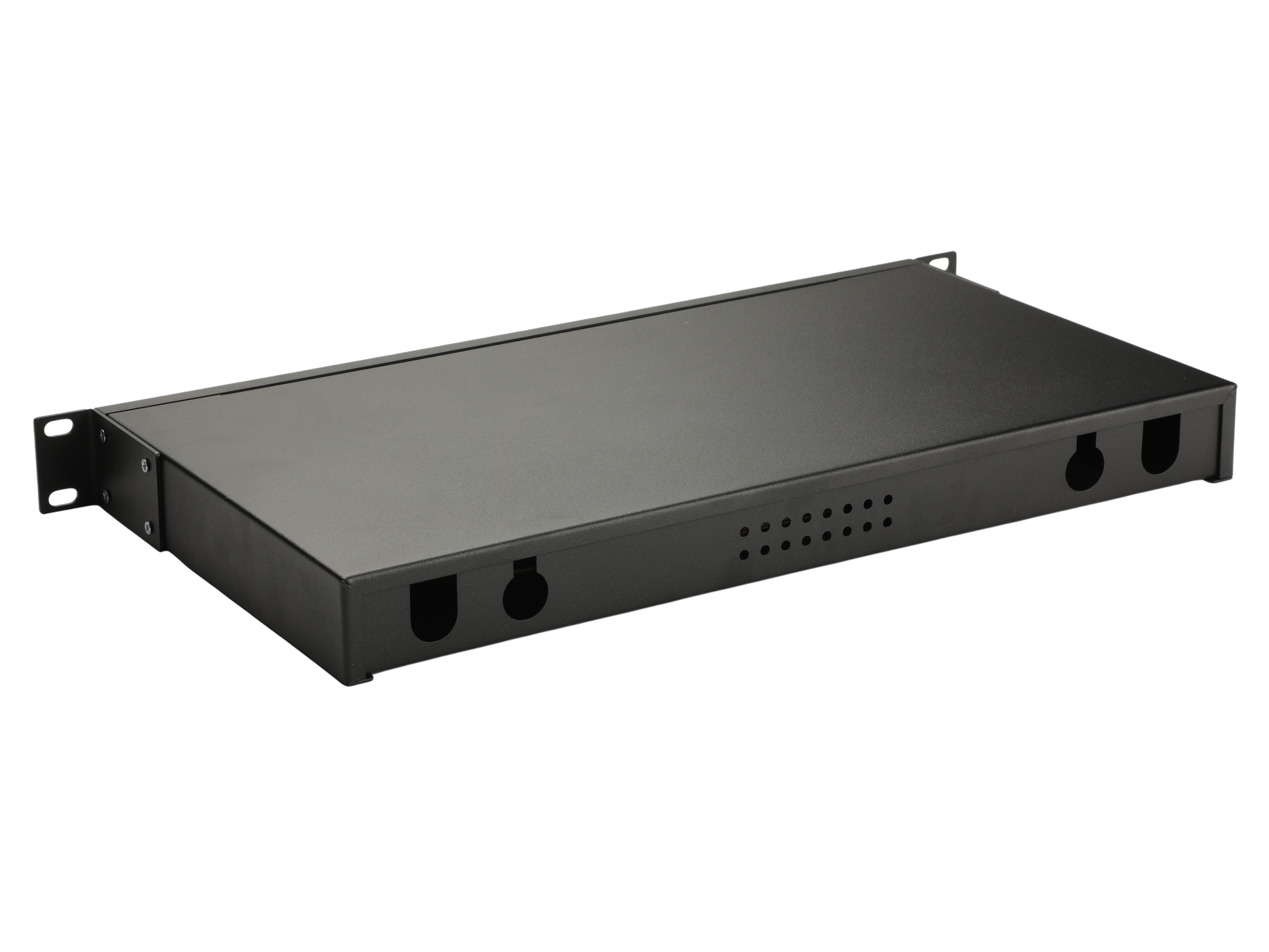 Equip LWL-Spleißkasten 24-Port LC-Duplex OM3 1U komplett sw