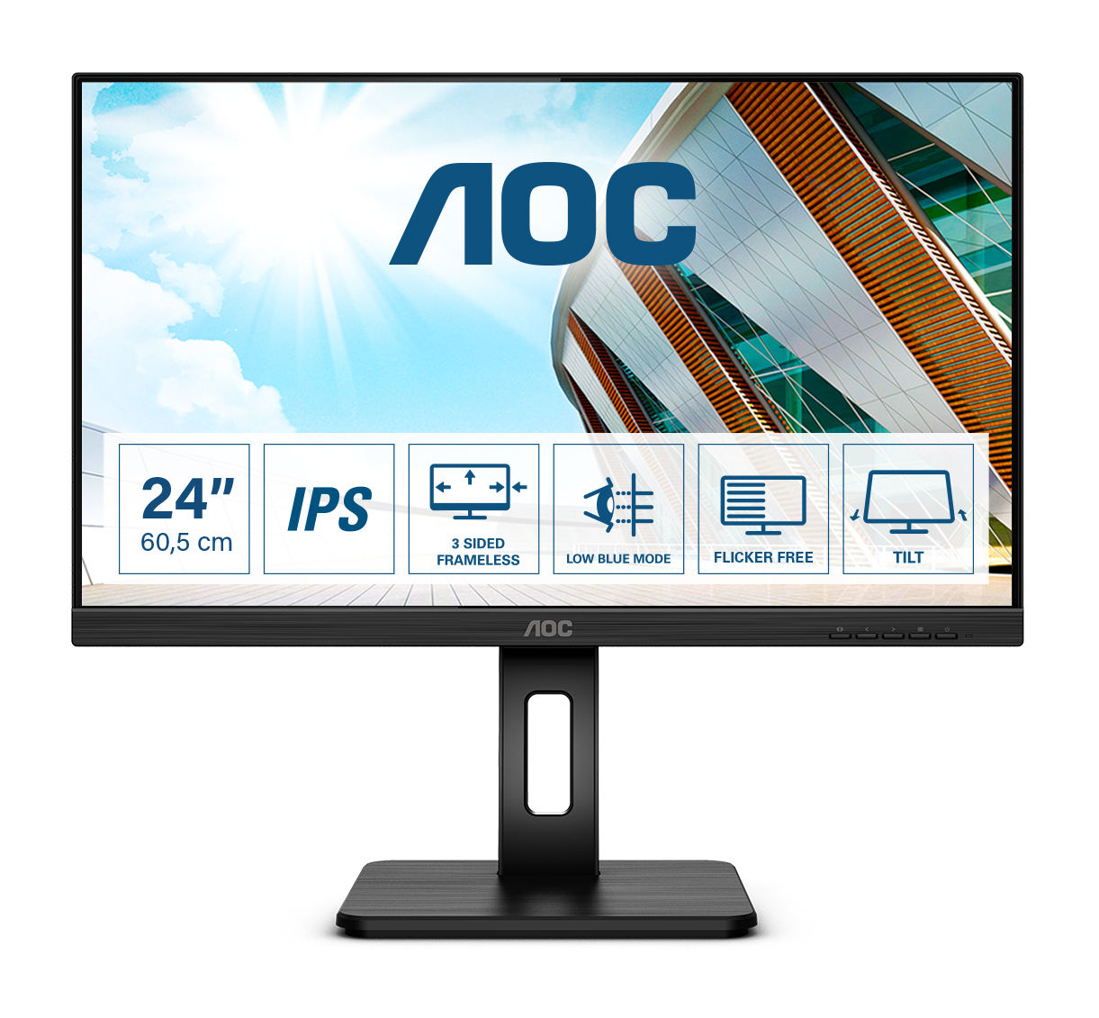 AOC 60,5cm (23,8") Q24P2Q    16:09 HDMI+DP+USB IPS black Lif