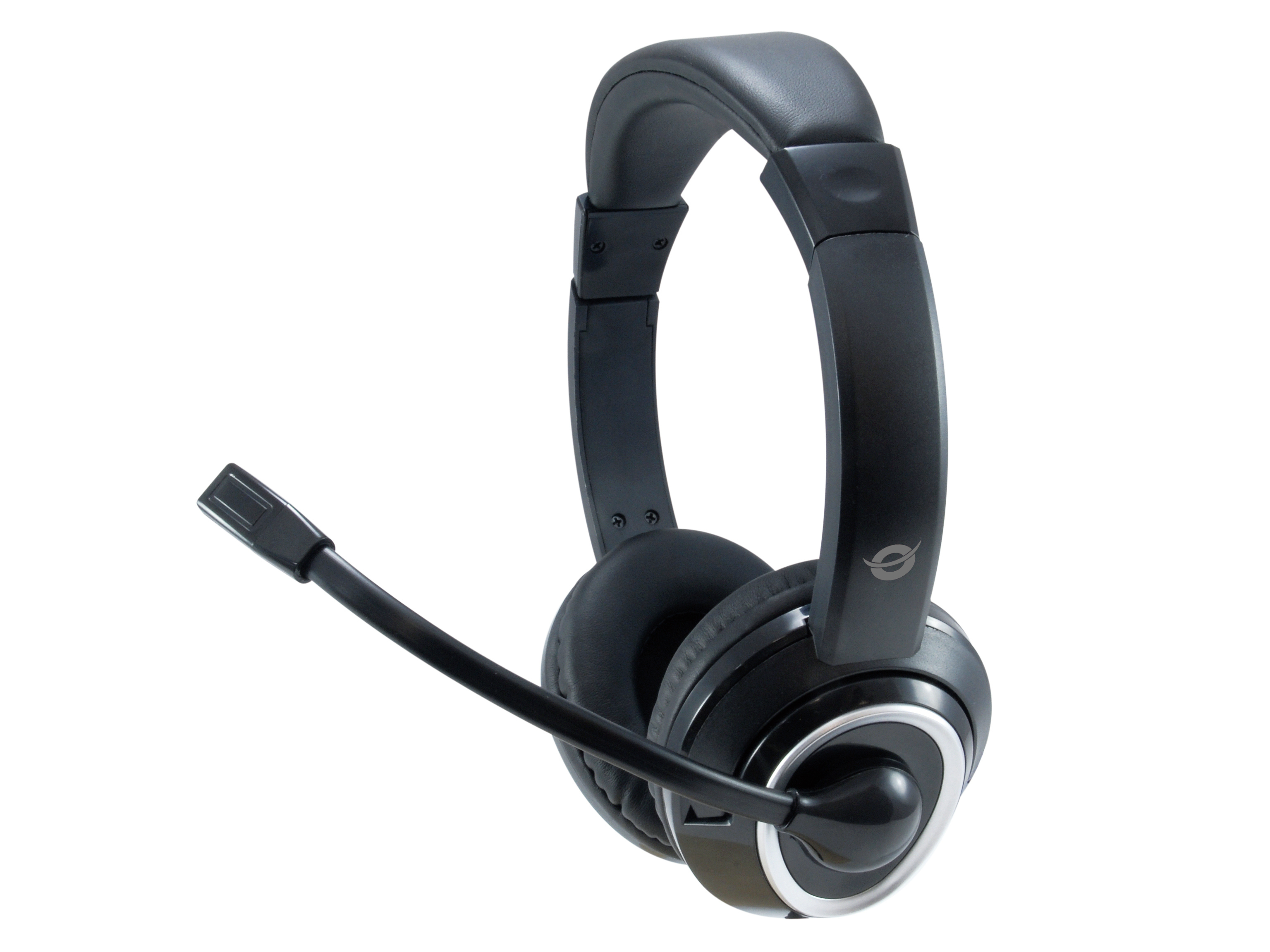 CONCEPTRONIC Headset Stereo USB-A/&shy;Mikro/&shy;Bedien.     2.00m sw