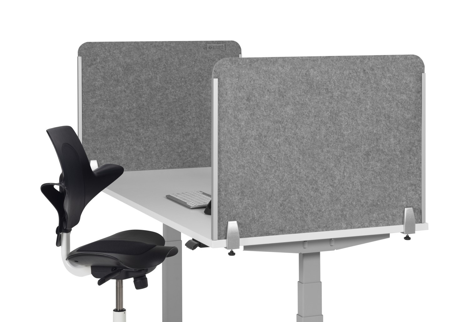 BakkerElkhuizen Seitenwand rund ohne Acrylglasscheibe_ grau