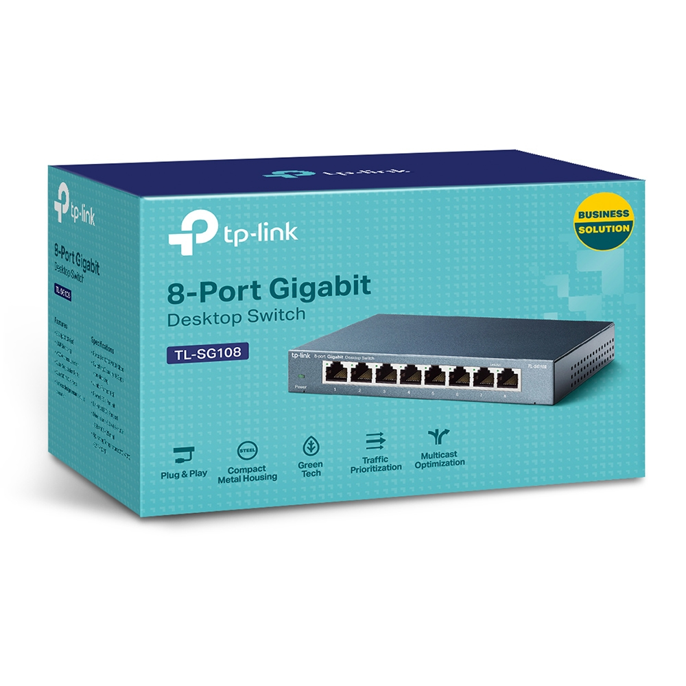 TP-Link Switch 8x GE TL-SG108 Metall Gehäuse V9.4