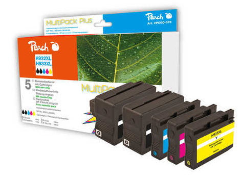 Peach Patrone HP Nr.932/&shy;933XL MultiPackPlus REM,KOM